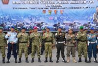 Upacara Operasi Gaktib & Yustisi TNI 2026 oleh Kodam XII/Tanjungpura di Pontianak Perkuat Disiplin Prajurit TNI
