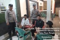 Patroli Malam Polsek Menyuke Perkuat Keamanan Warga di Kabupaten Landak