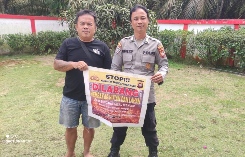 Polsek Menjalin Intensifkan Patroli dan Edukasi Karhutla di Desa Menjalin