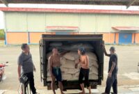 Polsek Ngabang Kirim 2,6 Ton Jagung Demplot ke Gudang Bulog Pontianak