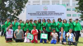 Persit KCK Cabang LXII Kodim 1310/Bitung Meriahkan HUT ke-80 dengan Olahraga Bersama dan Lomba Tradisional