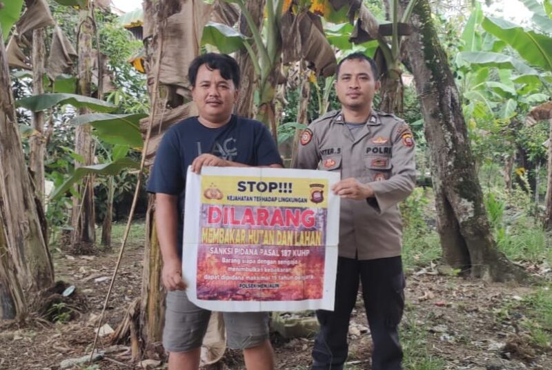 Cegah Karhutla, Polisi Intensif Patroli dan Edukasi Warga di Wilayah Menjalin