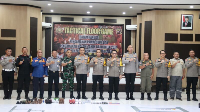 Pengamanan Terpadu Imlek dan Cap Go Meh Disimulasikan Lewat Tactical Floor Game