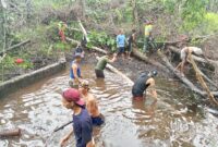 Kolaborasi TMMD Ke-127 dan Masyarakat Dorong Kemajuan Desa Selangkut Raya