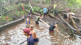 Kolaborasi TMMD Ke-127 dan Masyarakat Dorong Kemajuan Desa Selangkut Raya