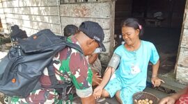 Layanan Kesehatan Warga Desa Selangkut Raya Diperkuat Satgas TMMD