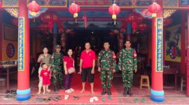 Babinsa Kodim 1208 Sambas Amankan Perayaan Imlek 2026, Jaga Kondusivitas dan Toleransi Antarumat