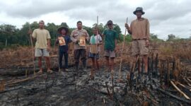 Polsek Jelai Hulu Tanam Jagung Hibrida Bersama Warga Pangkalan Suka, Perkuat Ketahanan Pangan Ketapang