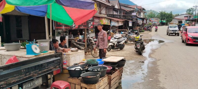 Polisi Intensifkan Patroli Pasar Jelang Ramadhan di Landak, Pedagang Diimbau Waspada Kejahatan