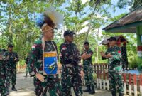 Irdam XII/Tanjungpura Tinjau Satgas Pamtas Yonif 643/Wanara Sakti di Perbatasan RI-PNG, Tekankan Kesiapsiagaan dan Binter