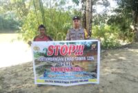 Hentikan Tambang Tanpa Izin, Polsek Melawi Ajak Warga Jaga Lingkungan dan Laporkan PETI