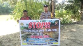 Hentikan Tambang Tanpa Izin, Polsek Melawi Ajak Warga Jaga Lingkungan dan Laporkan PETI