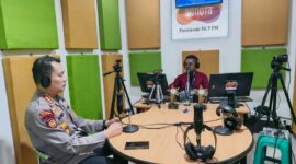 Dirsamapta Polda Kalbar Paparkan Strategi Keamanan Kota Pontianak dalam Dialog Radio