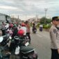 Polres Melawi Patroli Pasar Juadah Ramadan di Jalan Juang, Polisi Atur Lalu Lintas dan Jaga Keamanan Warga