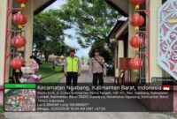 Polsek Ngabang Amankan Ibadah Minggu di Gereja Salib Suci dan Atur Lalu Lintas