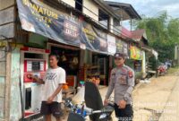 Patroli Siang Polsek Meranti Edukasi Penjual Bensin Eceran, Cegah Kebakaran dan Gangguan Kamtibmas