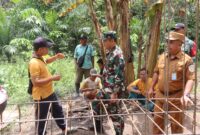 Danrem 121/Abw Cek Progres Jembatan Perintis Garuda di Desa Sotok Sanggau