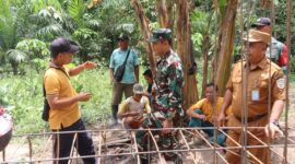 Danrem 121/Abw Cek Progres Jembatan Perintis Garuda di Desa Sotok Sanggau