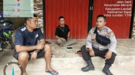 Pendekatan Humanis Polisi Meranti, Duduk Santai Bersama Warga Sampaikan Pesan Kamtibmas