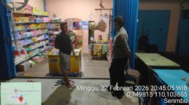 Patroli Malam Polsek Air Besar di Serimbu, Polisi Ingatkan Warga Waspada Kejahatan
