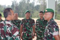 Tingkatkan Profesionalisme Prajurit, Danrem 121/Abw Monitoring Markas Yonif TP 833/BD