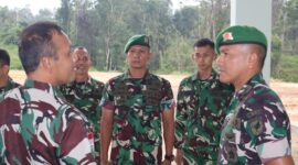 Tingkatkan Profesionalisme Prajurit, Danrem 121/Abw Monitoring Markas Yonif TP 833/BD