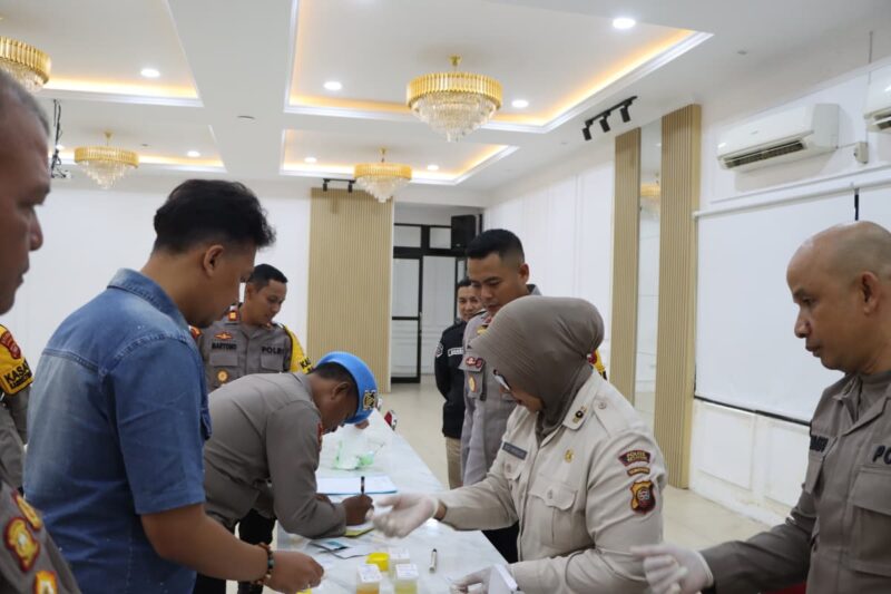 Seluruh Perwira Polres Ketapang Negatif Narkoba Usai Pemeriksaan Mendadak