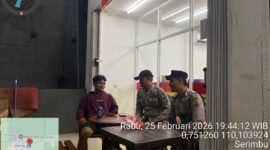 Polisi Air Besar Sambangi Warga Saat Patroli Malam