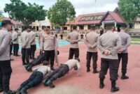 Kapolres Melawi Sidak Kerapian Seragam dan Fasilitas Mapolres