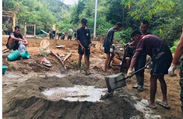TNI Bangun Infrastruktur Desa, Jembatan Gantung Suti Semarang Segera Dibangun