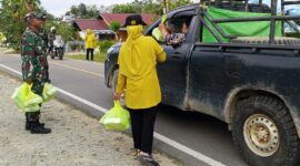 Sambut Ramadan 1447 H, Koramil 1206-14 Hulu Gurung Berbagi Kepada Masyarakat