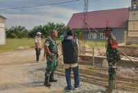 Pasiter Kodim 1208/Sambas Tinjau Pembangunan KDKMP Desa Santaban
