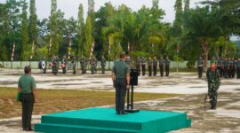 Korem 121/Abw Laksanakan Upacara Bendera Mingguan, Tanamkan Disiplin dan Nasionalisme