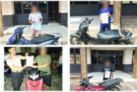 Polsek Air Besar Tertibkan Balap Liar Sepeda Motor Berknalpot Brong di Jalan Raya Serimbu