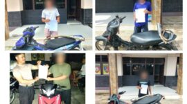 Polsek Air Besar Tertibkan Balap Liar Sepeda Motor Berknalpot Brong di Jalan Raya Serimbu