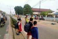 Pelayanan Humanis Satlantas Polres Melawi, Kawal Keselamatan Anak Sekolah