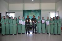 Aksi Donor Darah Yonif TP 833/BD Warnai Peringatan HUT ke-80 Persit KCK di Sanggau