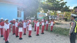 Pembinaan Polisi Cilik di SD Negeri 6 Nanga Pinoh, Anak-anak Belajar Disiplin dan Keselamatan Lalu Lintas