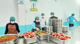 Babinsa Mukok Kawal Program Makan Bergizi Gratis untuk Ribuan Siswa