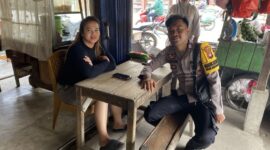 Sambangi Warga, Bhabinkamtibmas Mempawah Hulu Sampaikan Imbauan Kamtibmas