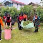 Kodim 1204/Sanggau Gelar Kerja Bakti Sebagai Bentuk Kepedulian TNI Terhadap Lingkungan