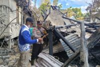 Polsek Kota Baru Selidiki Kebakaran Rumah di Desa Durian Jaya