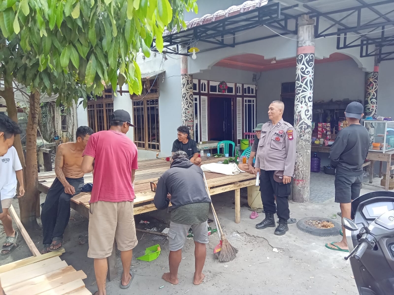 Patroli Siang Polisi Mandor Sapa Warga, Upaya Preventif Jaga Kamtibmas Tetap Kondusif