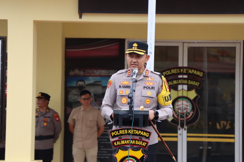 Kapolres Ketapang Pimpin Upacara Hari Kesadaran Nasional 2026, 3 Polsek Raih Penghargaan