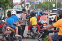 Hari Pertama Ramadan, Polres Sintang Amankan Pasar Juadah dan Arus Lalu Lintas
