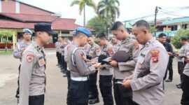 Sipropam Polres Ketapang Gelar Gaktiplin, Cek Handphone dan Kedisiplinan Anggota