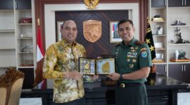 Pererat Sinergi, Pangdam XII/Tpr Terima Kunjungan Regional CEO Bank Mandiri Kalimantan