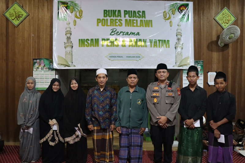 Ramadhan 2026, Polres Melawi Gelar Buka Puasa Bersama di Pesantren Nanga Pinoh