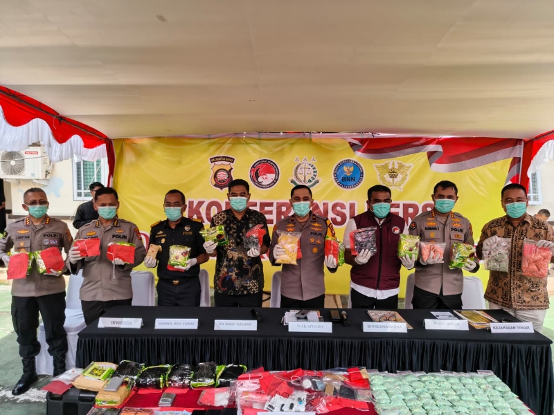 Polda Kalbar Ungkap Belasan Kasus Narkotika