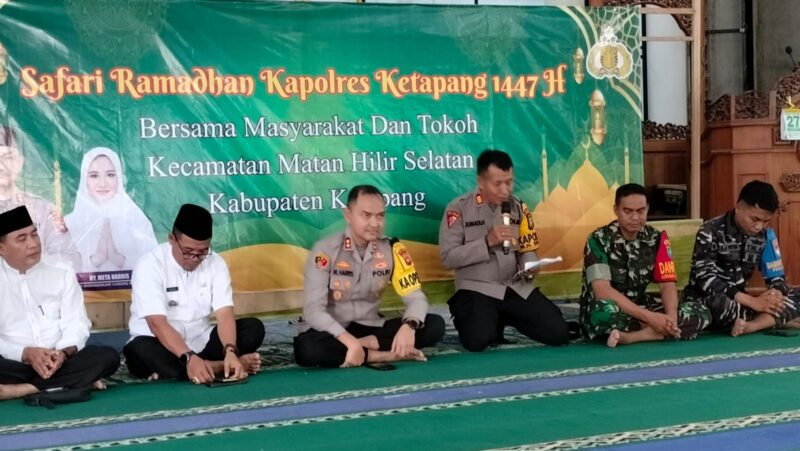 Kapolres Ketapang Safari Ramadhan, Beri Santunan Anak Yatim dan Imbau Kamtibmas